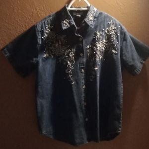 Vintage Western Jean Shirt